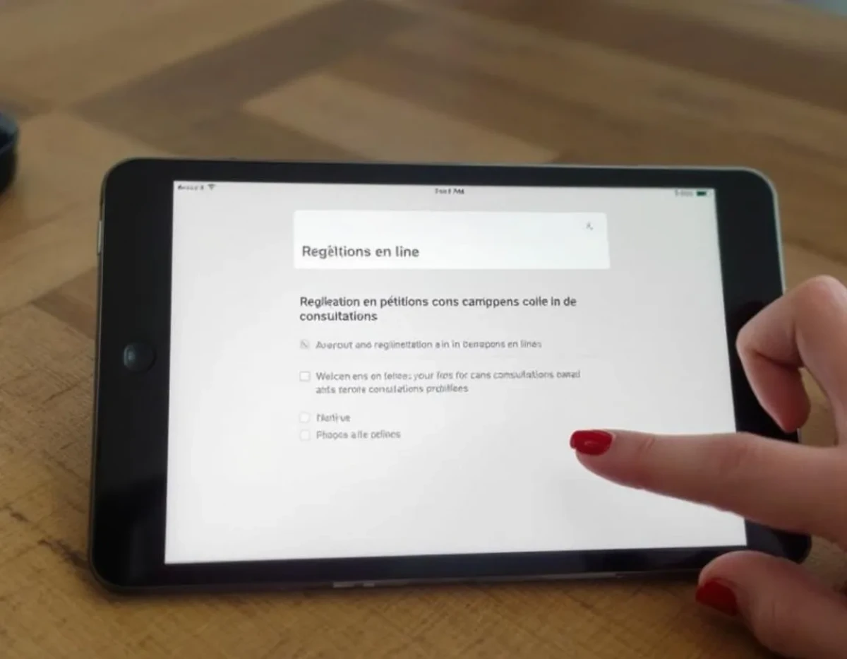 Réglementation des pétitions en ligne dans le cadre des consultations publiques